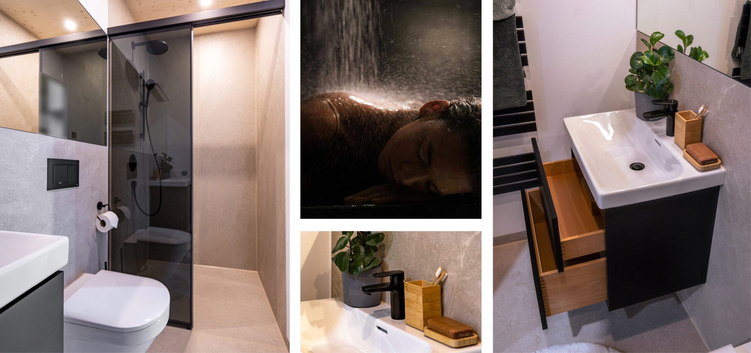 Designlinie Zermatt – vier Stimmungen von Badezimmer Zermatt.